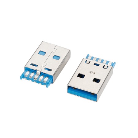 C13023 USB 3.0 AM短體 10P小卡點(diǎn)加錫